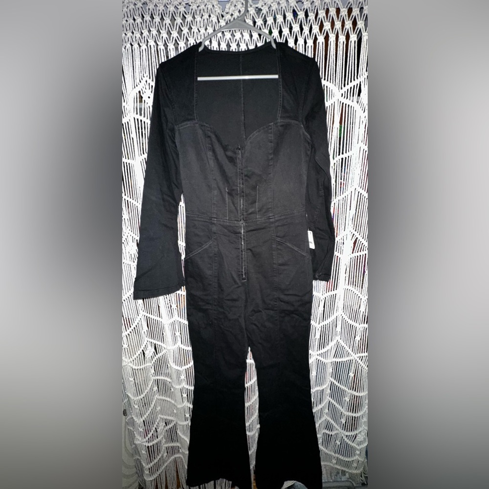 Free people flare, leg, jumpsuit, size medium